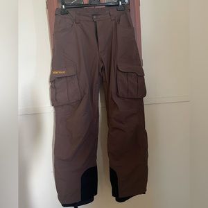 Marmot Men's waterproof snow pants.